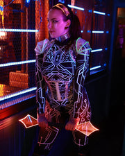 Angled Clear PVC Corset Belt