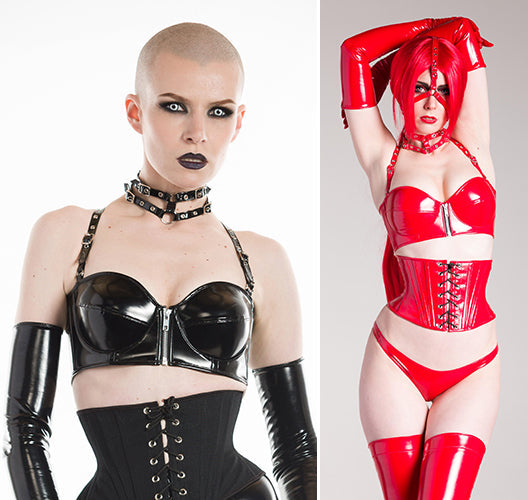 PVC Metal accented Bustier