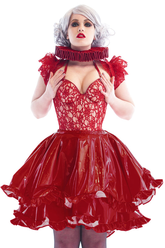 Artifice Products - PVC and Lace Padded bust cup Corset – Artifice Clothing