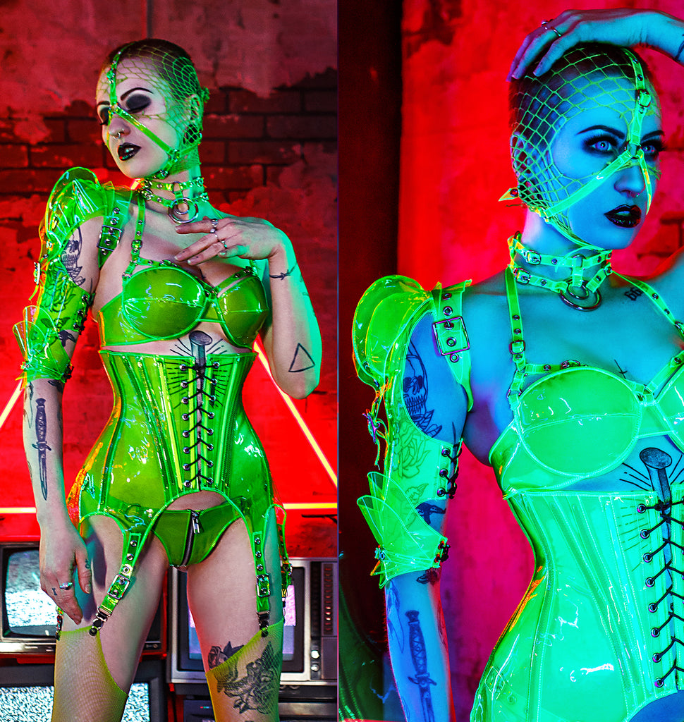 Artifice Products - Clear PVC and Rainbow Lace Hip Armour